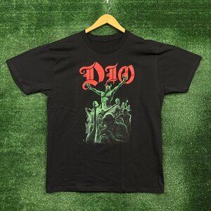 Stand Up and Shout Holy Diver Heavy Metal Band T-Shirt Size Large